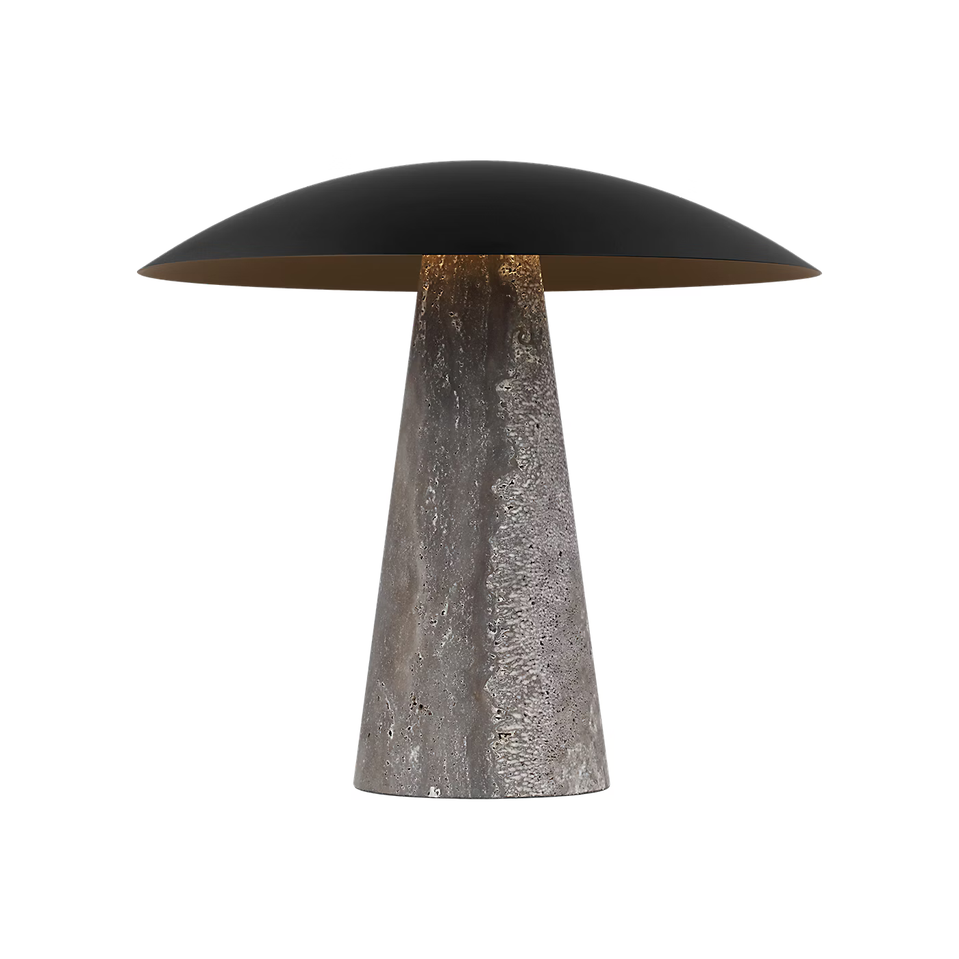 Aegis Medium Travertine Table Lamp