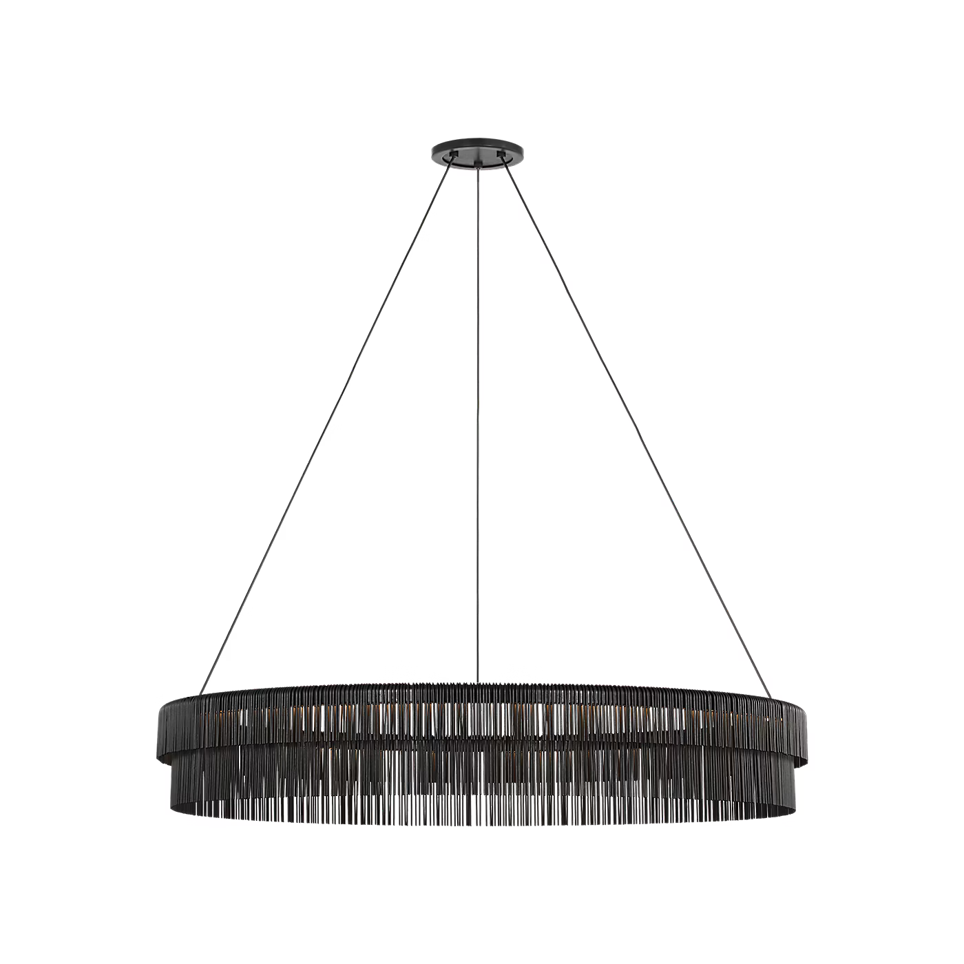 Differo 40" Layered Ring Chandelier